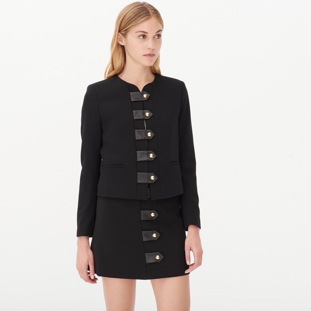 Sandro Paris Black Vinnie Blazer Jacket NWT Size 38 US 6